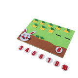 Maxbell Number Matching Teaching Aids Math Game Educational Toys Rabbit eat radishes