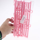 Maxbell 1:6 Scale Dollhouse Miniature Furniture Plastic Garden Patio Park Bench Pink