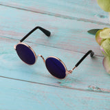 Maxbell 1/6 BJD Doll Eyegalsses Eyewear Golden Frame for Blythe  Dolls Blue