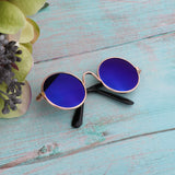 Maxbell 1/6 BJD Doll Eyegalsses Eyewear Golden Frame for Blythe  Dolls Blue