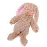 Maxbell Soft Appease Rabbit Stuffed Plush Doll Reborn Sleeping Baby Doll Xmas Gift