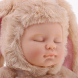 Maxbell Soft Appease Rabbit Stuffed Plush Doll Reborn Sleeping Baby Doll Xmas Gift