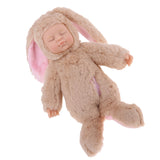 Maxbell Soft Appease Rabbit Stuffed Plush Doll Reborn Sleeping Baby Doll Xmas Gift