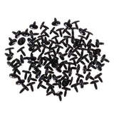 Maxbell 100pcs 8mm Plastic Safety Eyeballs Eyes DIY Craft Toys Accs Black & White