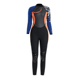 Maxbell Women Lady  3mm Diving Wetsuit One-Piece Long Sleeve Wet Suit Jumpsuit S