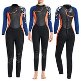 Maxbell Women Lady  3mm Diving Wetsuit One-Piece Long Sleeve Wet Suit Jumpsuit S