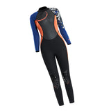 Maxbell Women Lady  3mm Diving Wetsuit One-Piece Long Sleeve Wet Suit Jumpsuit S