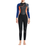 Maxbell Women Lady  3mm Diving Wetsuit One-Piece Long Sleeve Wet Suit Jumpsuit S