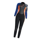 Maxbell Women Lady  3mm Diving Wetsuit One-Piece Long Sleeve Wet Suit Jumpsuit S