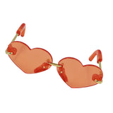 Maxbell Fashionable Sunglasses Heart-shaped Glasses For 12inch Blythe Dolls Orange