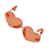 Maxbell Fashionable Sunglasses Heart-shaped Glasses For 12inch Blythe Dolls Orange