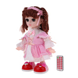 Maxbell 36cm Smart Robot Doll Rotating Dancing Speaking Girl Model Kids Puzzle Toys