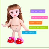 Maxbell 36cm Smart Robot Doll Rotating Dancing Speaking Girl Model Kids Puzzle Toys