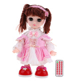 Maxbell 36cm Smart Robot Doll Rotating Dancing Speaking Girl Model Kids Puzzle Toys