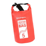 Maxbell Waterproof Storage Dry Bag for Beach Dive Swimming Kayak Rafting Red 5L