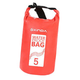 Maxbell Waterproof Storage Dry Bag for Beach Dive Swimming Kayak Rafting Red 5L