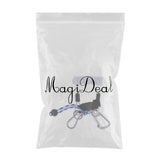 Maxbell Scuba Diving Spring Coiled Lanyard With Clips for Cameras Lights White