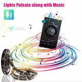 Maxbell Bluetooth Control RGB LED Strip Light USB Car Lights TV Back Lamp 0.5m