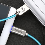 Maxbell 1M Micro USB Charge QC 3.0 Fast Charge Data Cable for Android Phone Blue