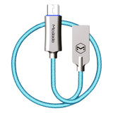 Maxbell 1M Micro USB Charge QC 3.0 Fast Charge Data Cable for Android Phone Blue