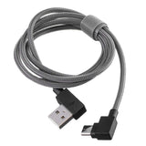 Maxbell 1Meter 3.3Ft USB to USB Type C Sync Charger Angled Cable Adapter Cord Black