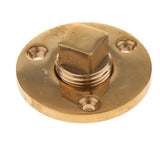 Maxbell Boat Marine Garboard Drain Plug Machined Brass Fits 1"Diameter Hole 1/2''NPT