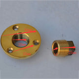 Maxbell Boat Marine Garboard Drain Plug Machined Brass Fits 1"Diameter Hole 1/2''NPT