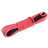 Maxbell 1/5" x 50' Synthetic Winch Rope Line Cable 7700 LB Capacity ATV UTV Red