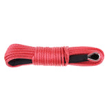 Maxbell 1/5" x 50' Synthetic Winch Rope Line Cable 7700 LB Capacity ATV UTV Red