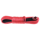 Maxbell 1/5" x 50' Synthetic Winch Rope Line Cable 7700 LB Capacity ATV UTV Red