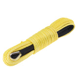 Maxbell 1/5" x 50' Synthetic Winch Rope Line Cable 7700 LB Capacity ATV UTV Yellow