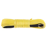 Maxbell 1/5" x 50' Synthetic Winch Rope Line Cable 7700 LB Capacity ATV UTV Yellow