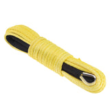 Maxbell 1/5" x 50' Synthetic Winch Rope Line Cable 7700 LB Capacity ATV UTV Yellow