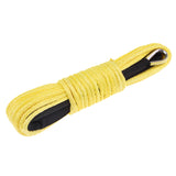 Maxbell 1/5" x 50' Synthetic Winch Rope Line Cable 7700 LB Capacity ATV UTV Yellow