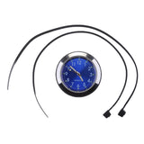 Maxbell Motorcycle Bike Dial Clock Watch Thermometer Hygrometer Clock - Blue