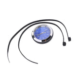 Maxbell Motorcycle Bike Dial Clock Watch Thermometer Hygrometer Clock - Blue
