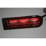 Maxbell Saddlebag Insert Smoke LED Light Brake Tail Light for Harley Touring Silver