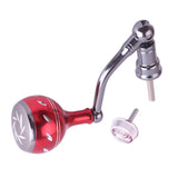 Maxbell Aluminum Alloy Spinning Fishing Reel Handle Rocker Arm with Knob Red