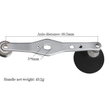 Maxbell Fishing Handle Reel Single Knob Replacements Baitcasting Accessory Silver