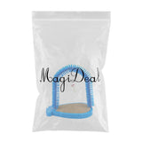 Maxbell Pet Cat Grooming Arch Massager Brush & Scratching Pad Toy w/ Catnip 3 Colors Blue