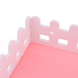 Maxbell 1 Pc Small Pet Hamster Hedgehog Parrot Wooden Ladder Platform Fence Pink