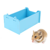 Maxbell Small Animals Hamster Sauna Sand Bath Room Shower Bathing Pool Blue