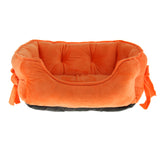 Maxbell Pet Dog Bed Warming House Soft Nest Dog Baskets Winter Warm Kennel orange