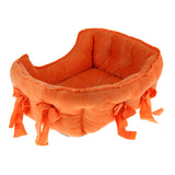 Maxbell Pet Dog Bed Warming House Soft Nest Dog Baskets Winter Warm Kennel orange