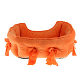 Maxbell Pet Dog Bed Warming House Soft Nest Dog Baskets Winter Warm Kennel orange