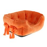 Maxbell Pet Dog Bed Warming House Soft Nest Dog Baskets Winter Warm Kennel orange