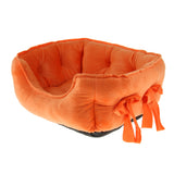 Maxbell Pet Dog Bed Warming House Soft Nest Dog Baskets Winter Warm Kennel orange