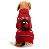 Maxbell XS/S/M/L Size Pet Dog Winter Warm Sweater Poodle Coat Apparel Deer Red S