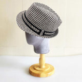 Maxbell Velvet Tabletop Wig Mannequin Hat Holder Stand Display Manikin Model Gray