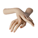 Maxbell Women Nail Practice Mannequin Fake Hands Jewelry Bangle Display Manikin Hand